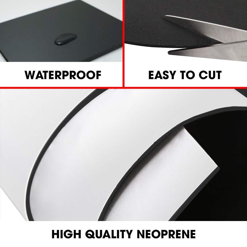 Dualplex Neoprene Sponge Foam Rubber Roll Adhesive, 12x54 Inches X 1/16" Thick, Perfect Cosplay Padding, DIY Project Sheet - Easy Cut Adhesive Multi-Function Soundproof Rubber Foam Sheet - Image 4